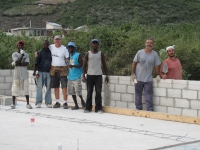Our friend, Jim Hulstedt, with Manolo and Haitian workers
