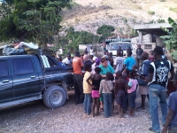 Mobile medical clinic with nurse Terry