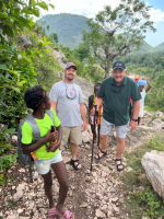 B.J. and Allen on the trail to Janou