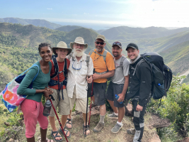 The team on the mountain