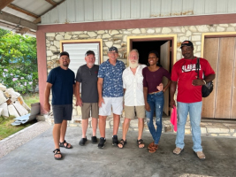 The team with Estane and Pierre, the two Haitians who are a vital part of JUST MERCY's mission in Haiti