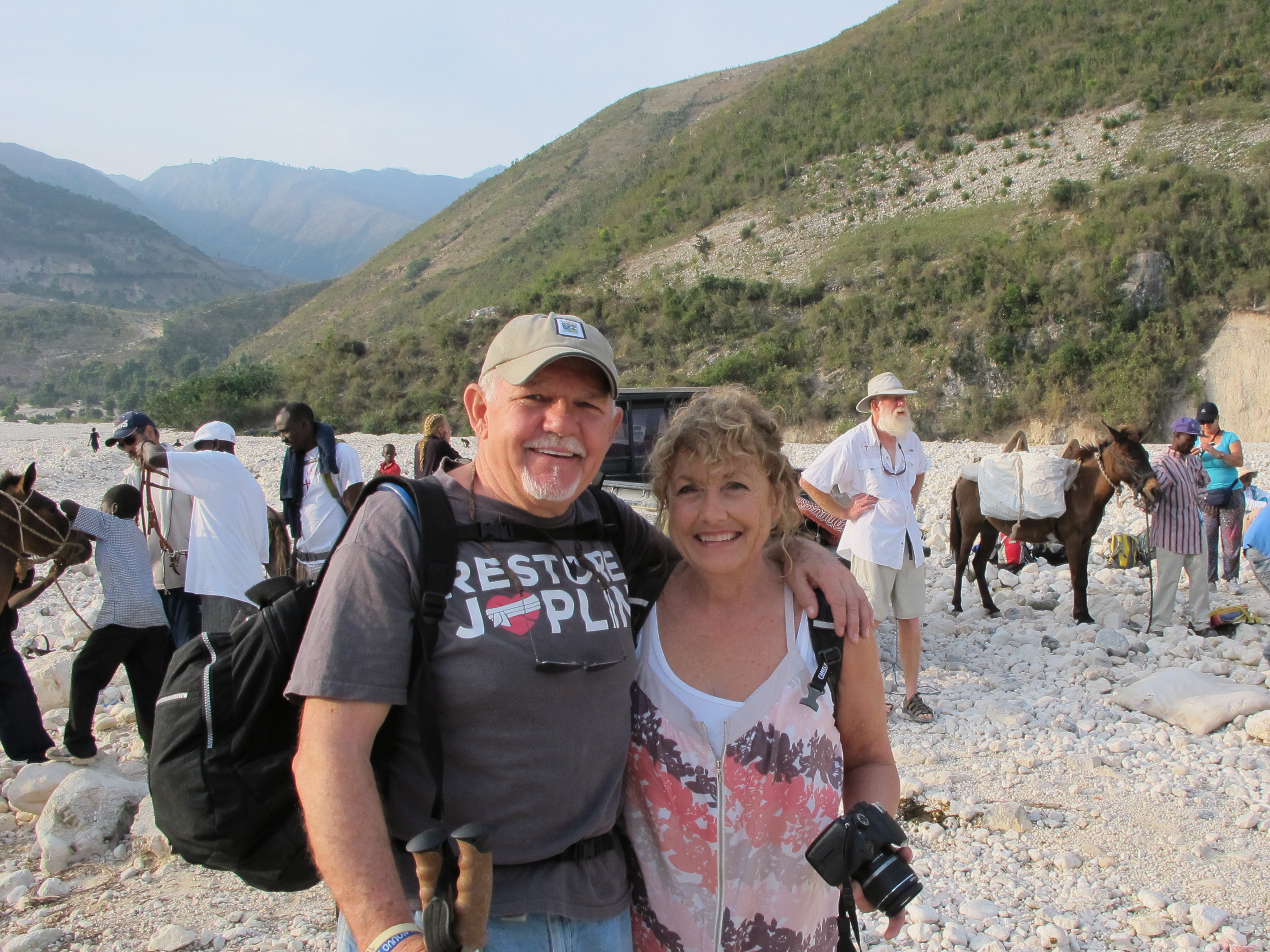 Len & Suzette, long time friends of Haiti who went with us on the second trip to the mountains in March.