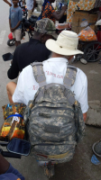 On a motorcycle taxi to Jeremie