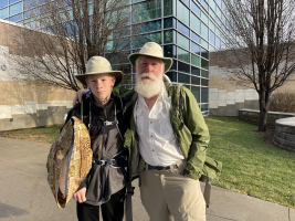 Bill and Anodos ready for their flight to Haiti