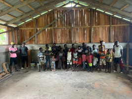 Some of the church members in Janou