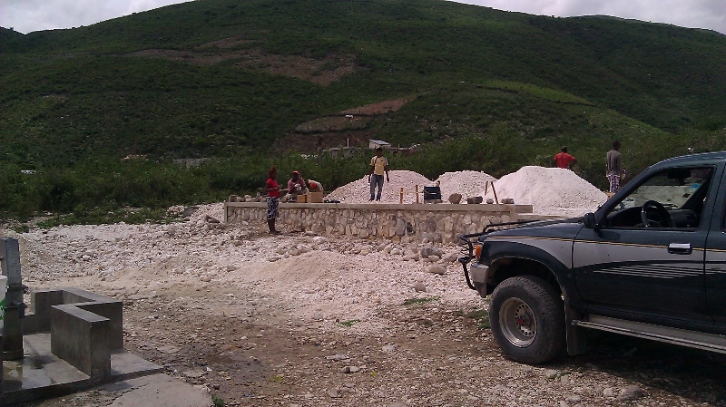 Starting to level  the work site on the first day (5)