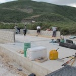 The stem walls are almost complete on the new mission base