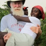 Bill carrying Adrienne