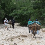 Headed into the mountains with cholera supplies
