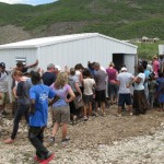 Praying over Yvrose’ new building