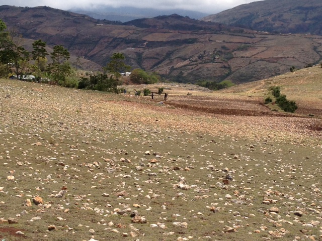 View from the land for the clinic in the mountains