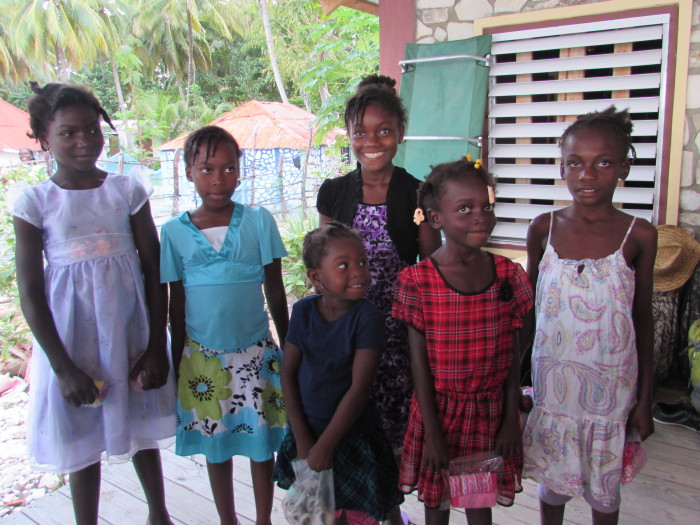 More pretty girls with their new dresses