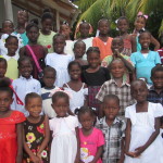 Mostly the children who arrived Sunday morning to go to church with us