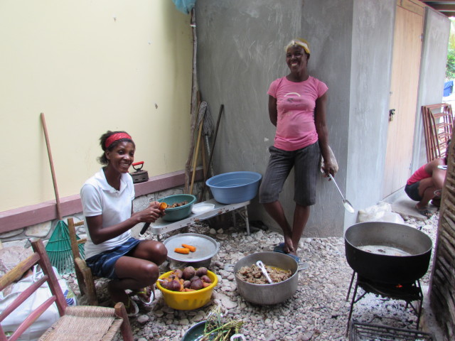 Two of the 4-5 ladies who cooked the food