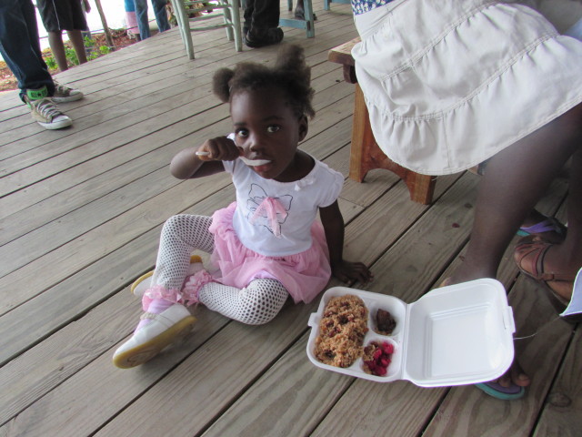 A plate of food for a little one!