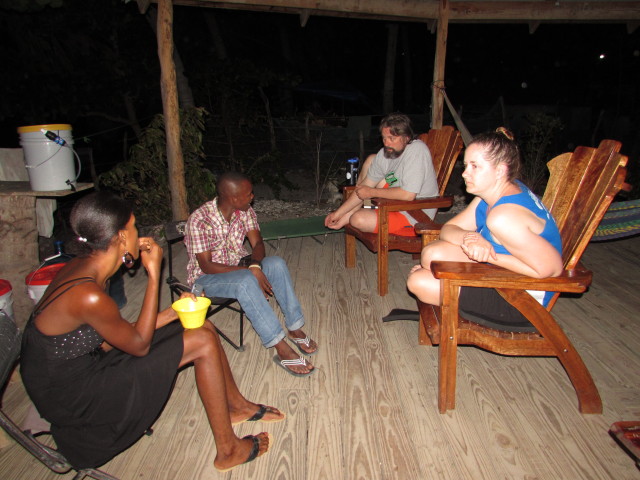 Aaron & Emily sharing their faith with Estane 