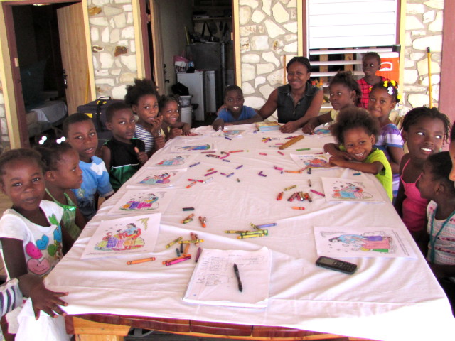 Bible Hour with neighborhood children