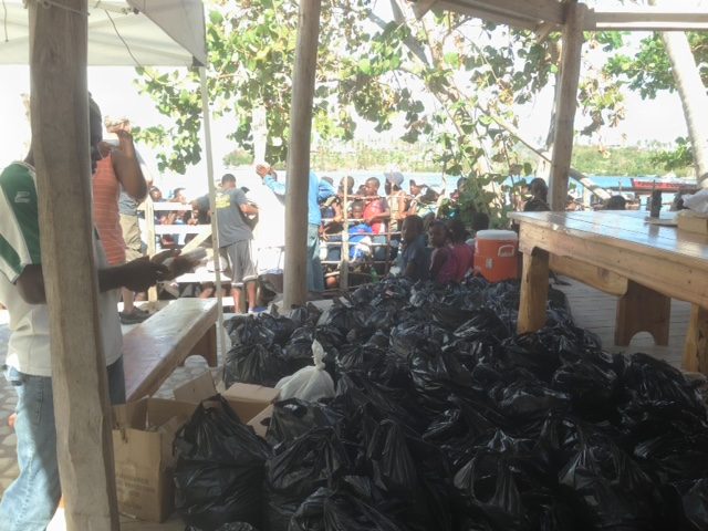 Bagged food for families